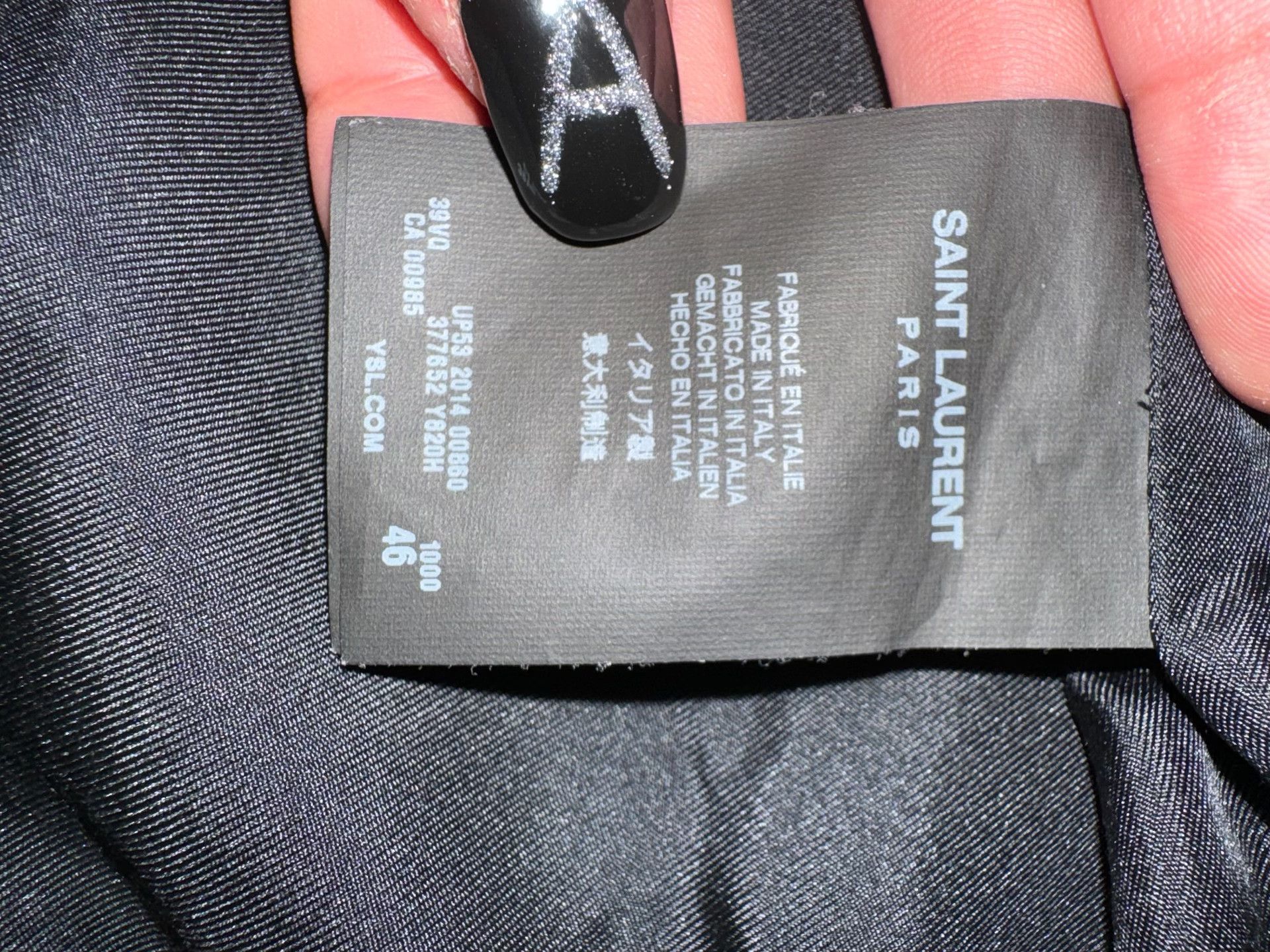 Saint Laurent Paris Saint Laurent Mr.X Crystal Sequin Blazer Size US S / EU 44-46 / 1 - 6 Thumbnail