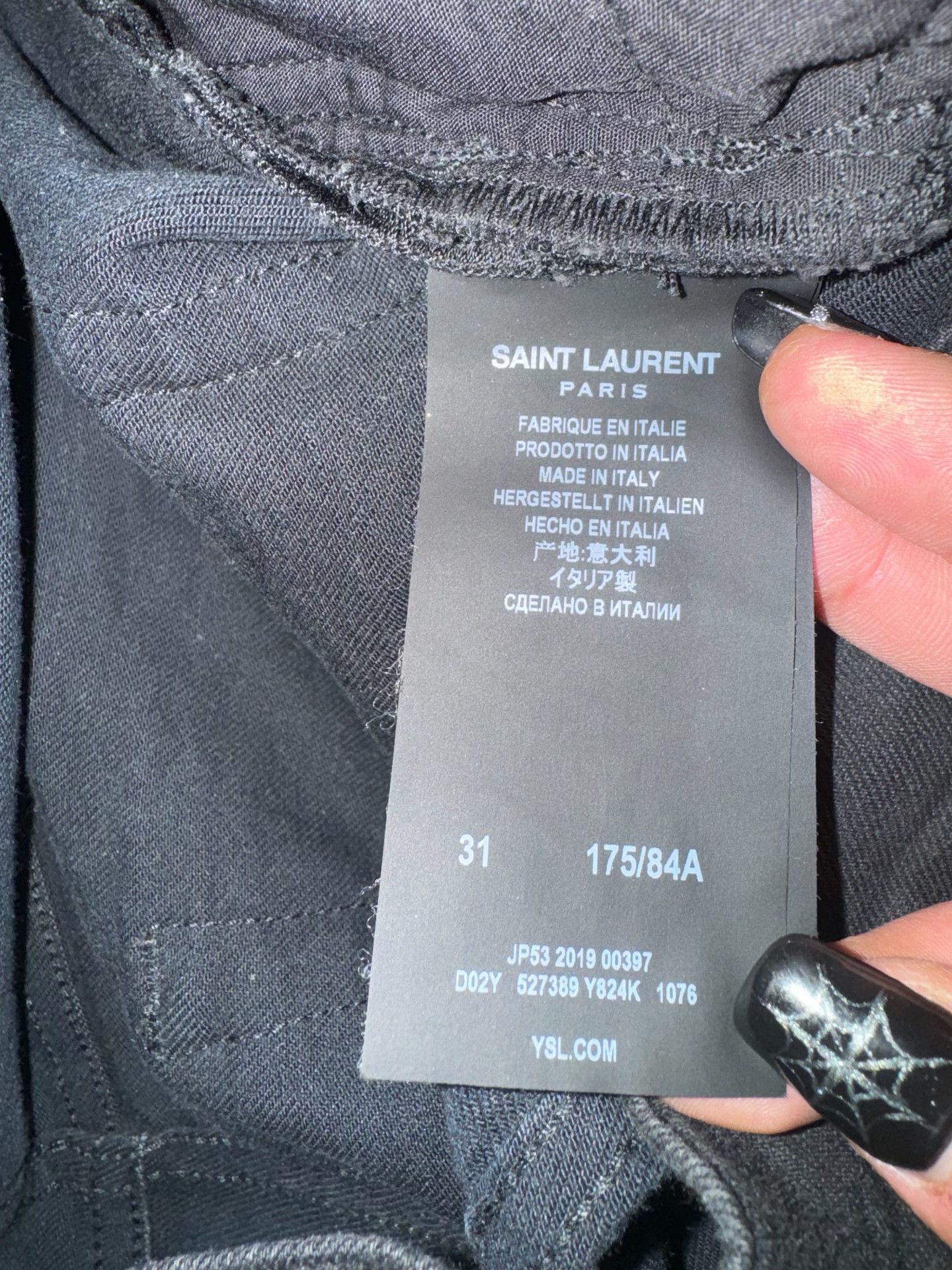 Saint Laurent Paris Saint Laurent Wax Coated Jeans Size US 31 - 4 Thumbnail