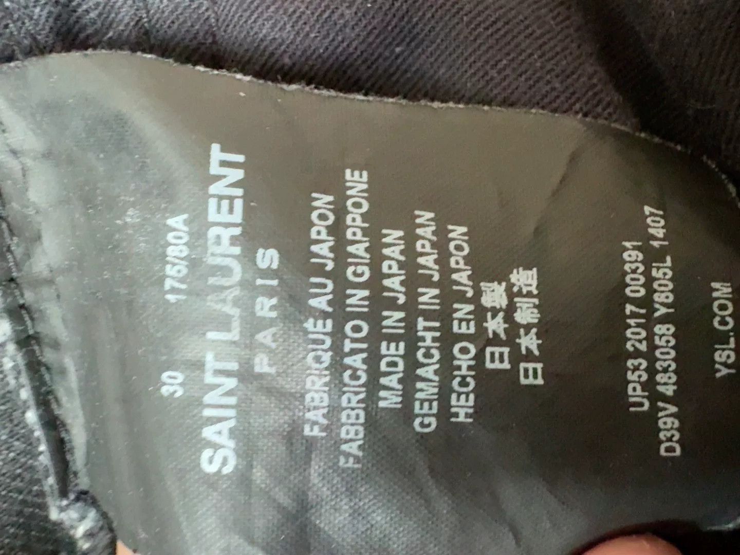 Saint Laurent Paris Saint Laurent 17SS Gray Distressed Jeans Size US 30 / EU 46 - 4 Thumbnail