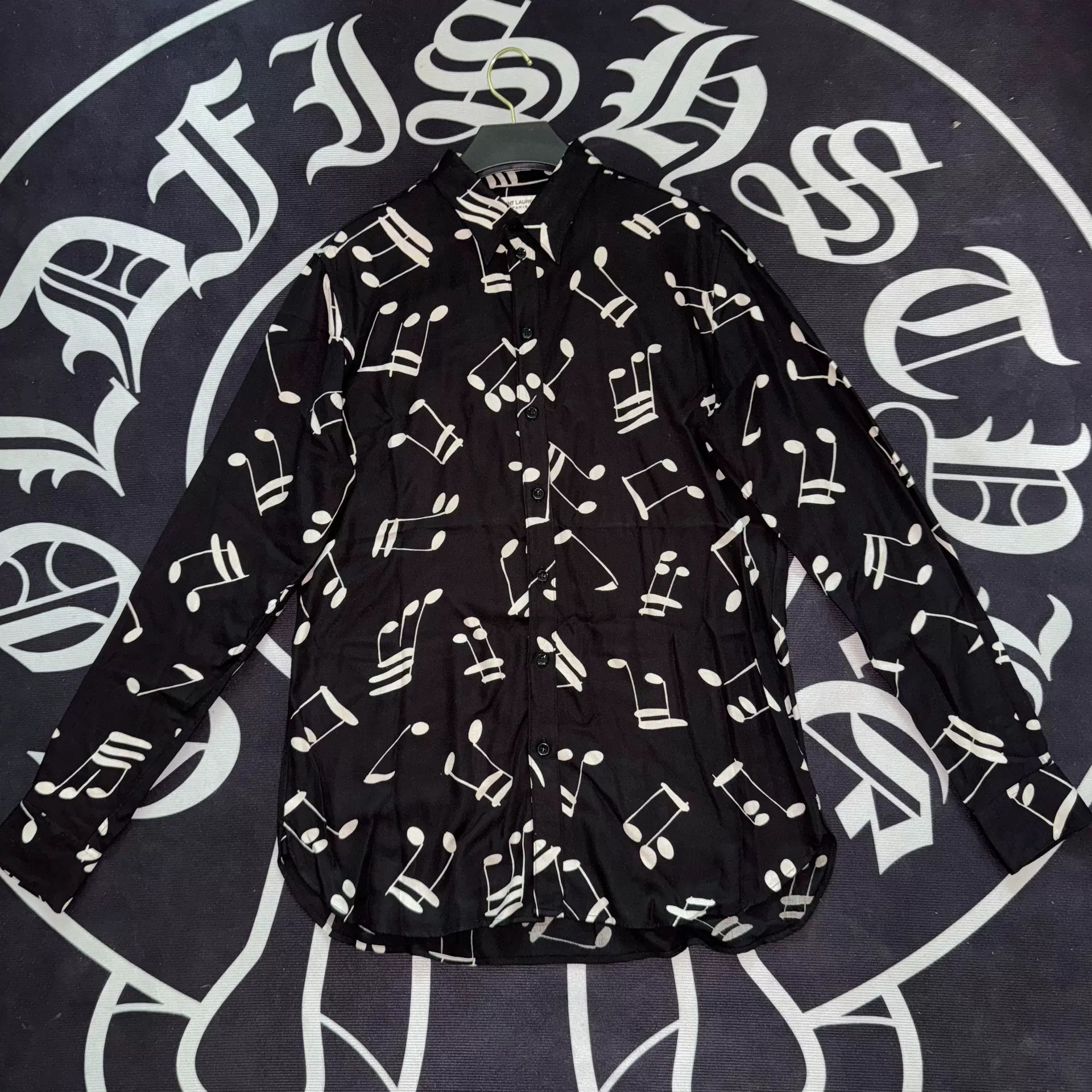 Saint Laurent Paris Saint Laurent SLP Music Note Shirt Size US XS / EU 42 / 0 - 2 Thumbnail