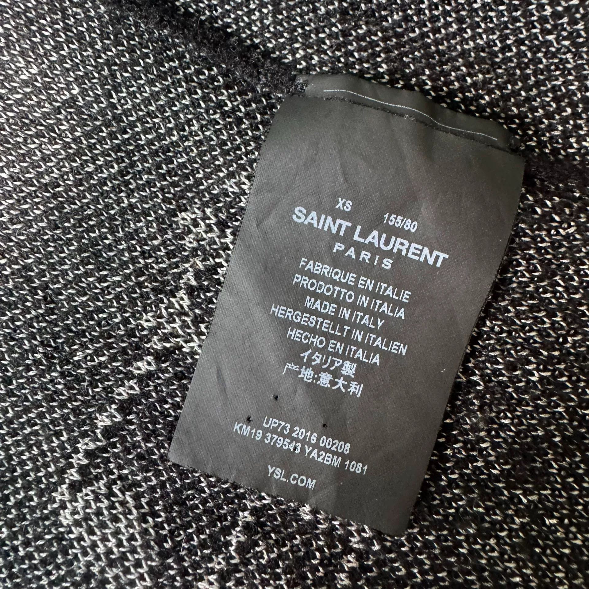 Saint Laurent Paris Saint Laurent Music Note Cardigan Size XS / US 0-2 / IT 36-38 - 4 Thumbnail
