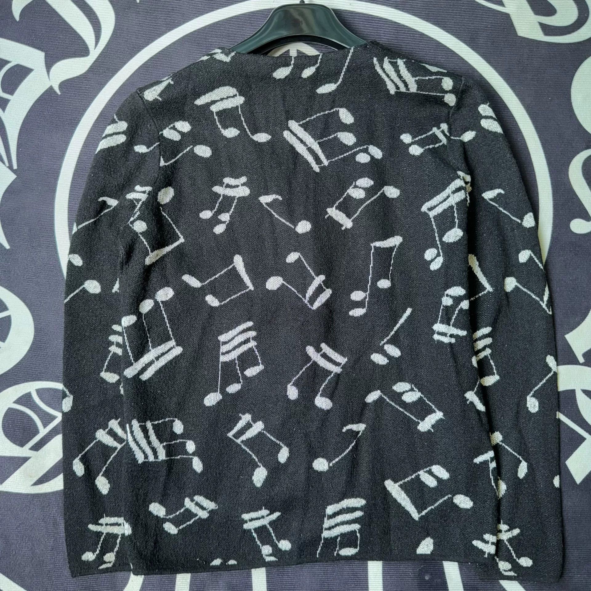 Saint Laurent Paris Saint Laurent Music Note Cardigan Size XS / US 0-2 / IT 36-38 - 2 Thumbnail