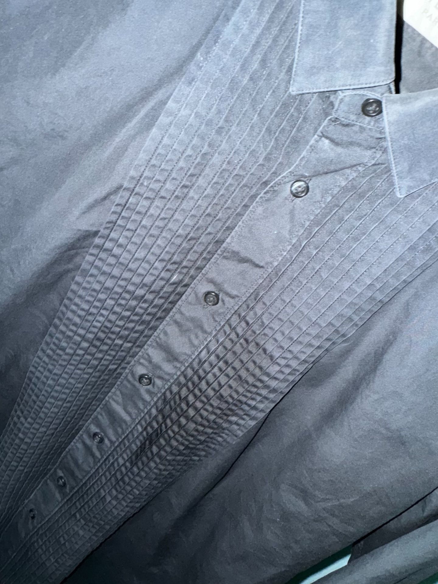 Saint Laurent Paris Saint Laurent 15FW Silk Pleated Shirt Size US XXS / EU 40 - 4 Thumbnail