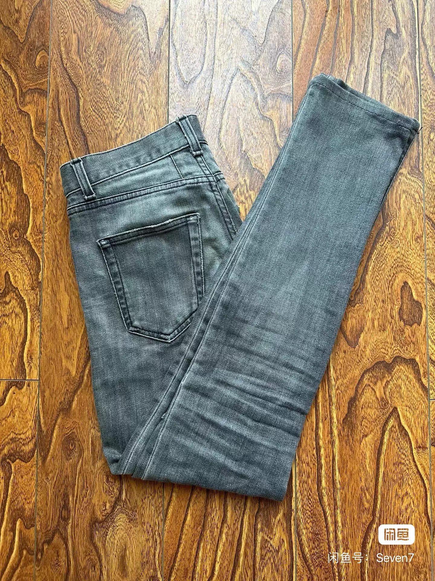 Yves Saint Laurent YSL 13AW Washed Basic Jeans 27 Size 27" / US 4 / IT 40 - 5 Thumbnail