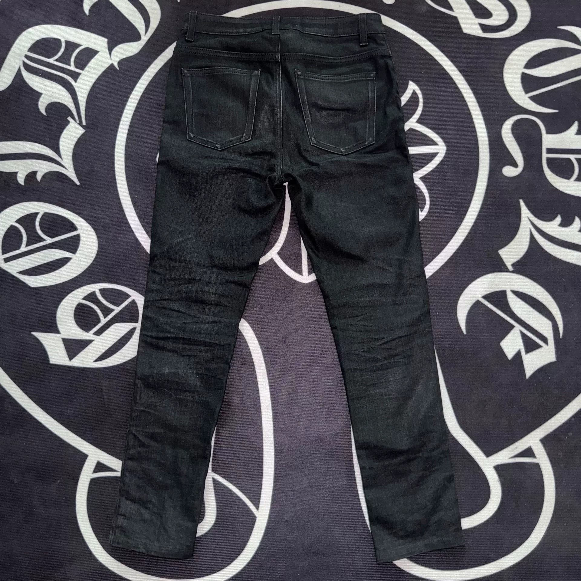Saint Laurent Paris Saint Laurent SLP 18FW Waxed Jeans Size US 27 - 2 Thumbnail