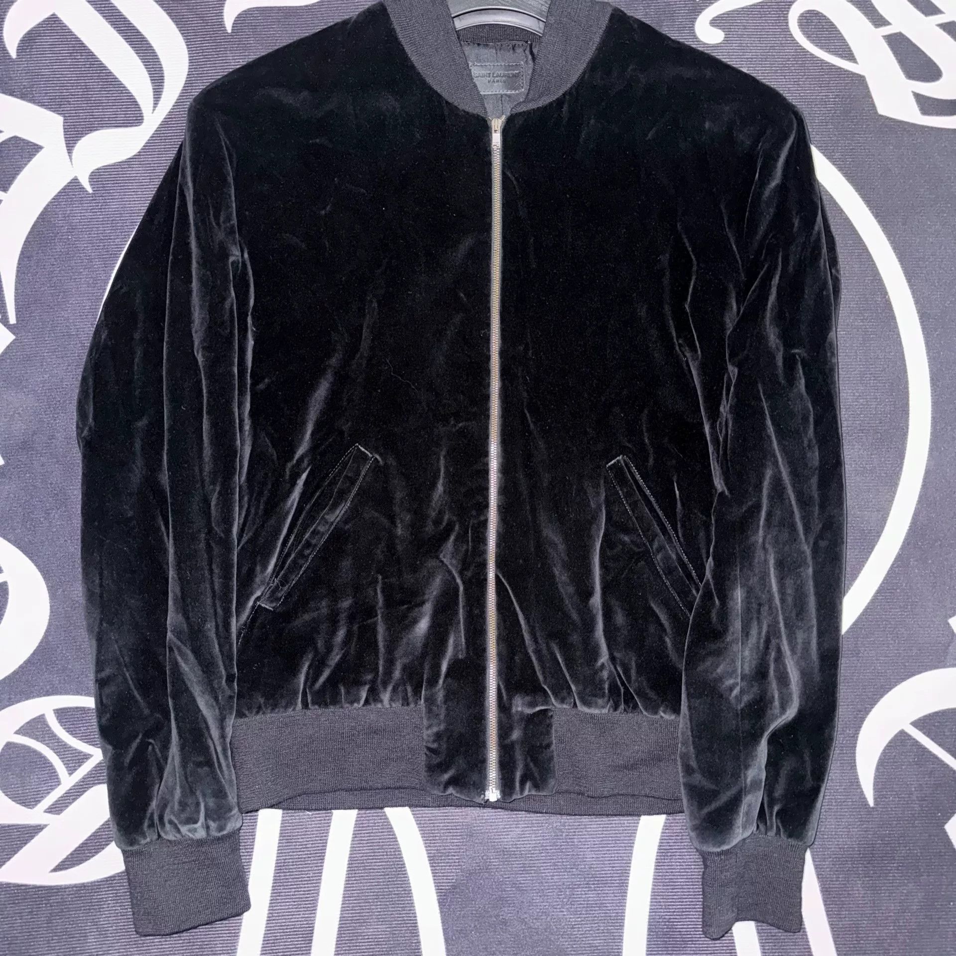 Saint Laurent Paris SLP Black Velvet Note Size US XS / EU 42 / 0 - 2 Thumbnail