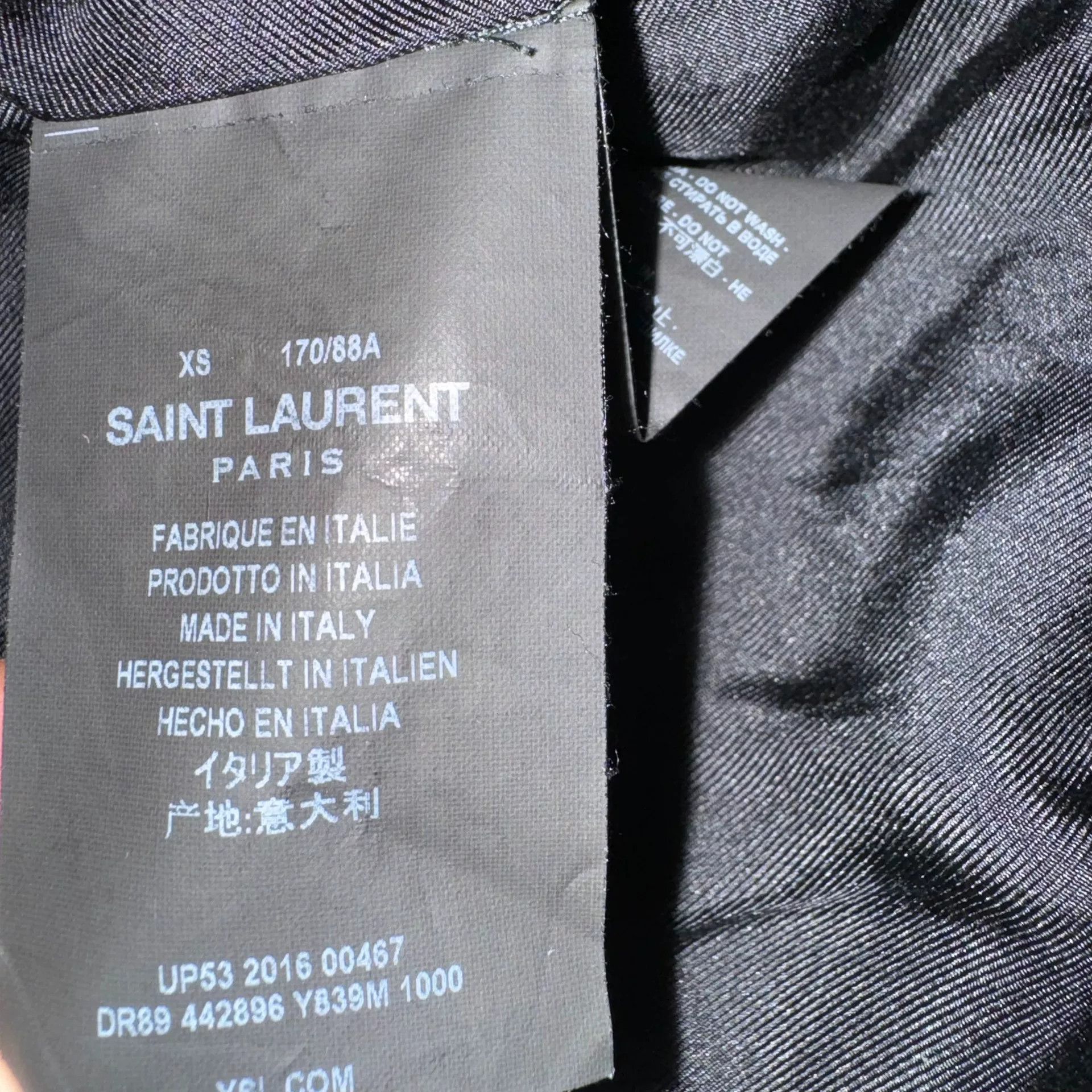 Saint Laurent Paris SLP Black Velvet Note Size US XS / EU 42 / 0 - 5 Thumbnail