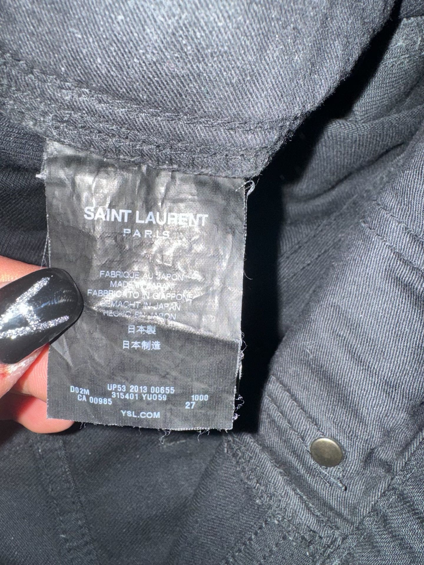 Hedi Slimane Saint Laurent 13FWD02 Jeans Size US 27 - 6 Thumbnail