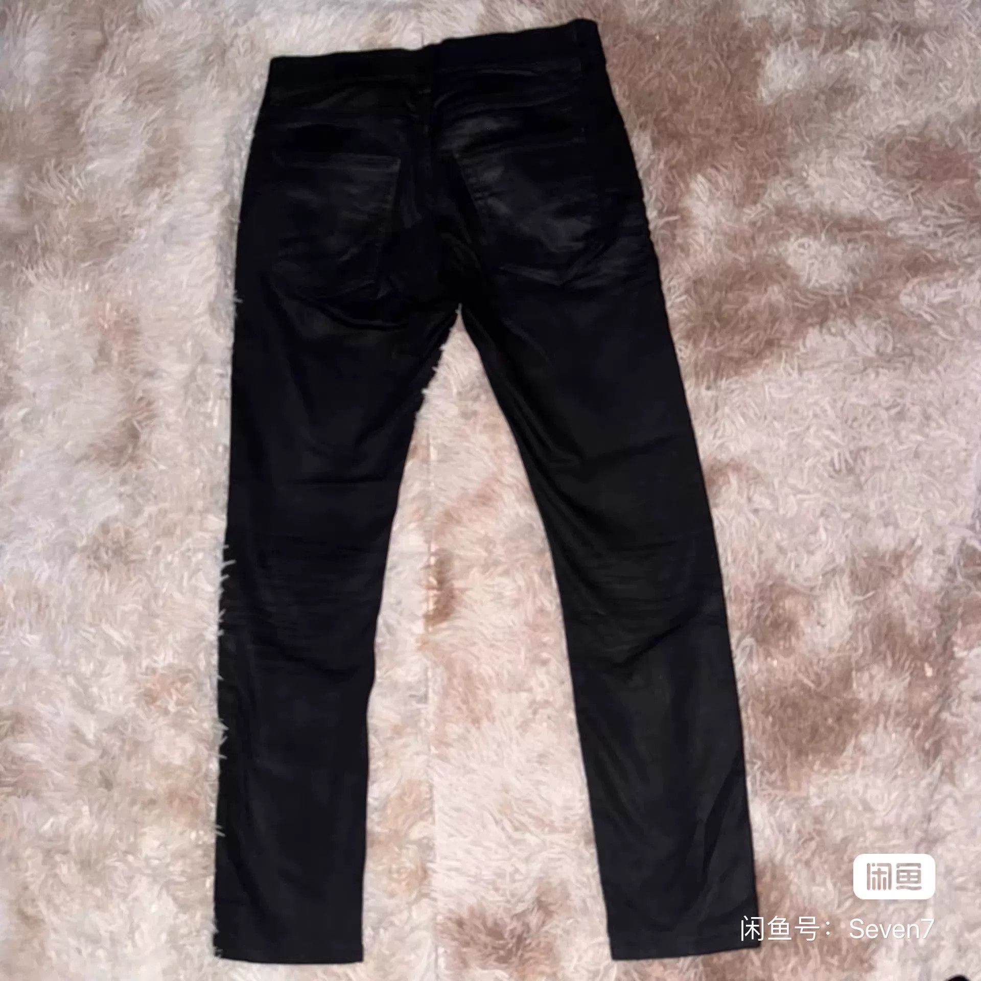 Saint Laurent Paris Saint Laurent SLP SS16 Black Wax Jeans Size US 28 / EU 44 - 2 Thumbnail