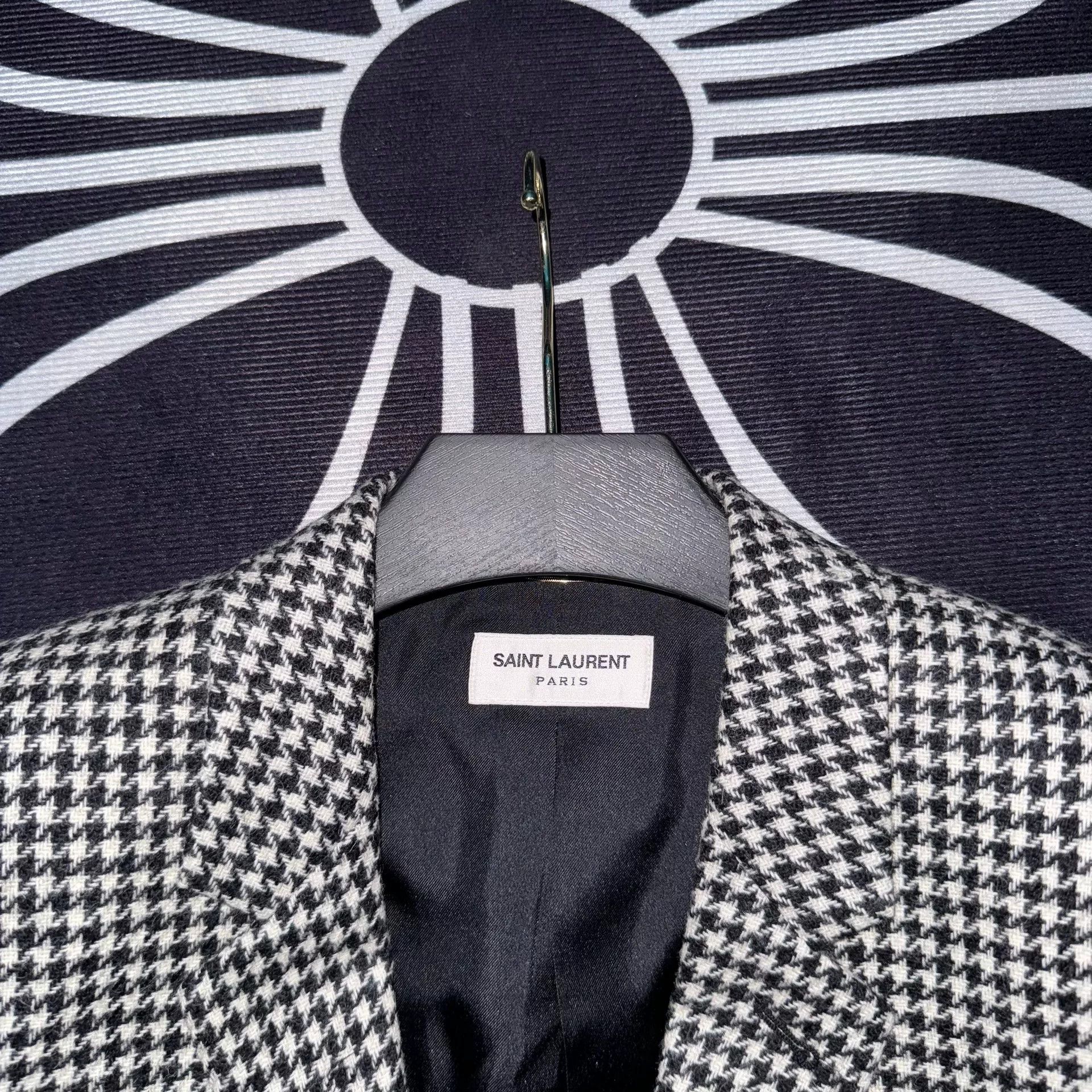 Saint Laurent Paris Saint Laurent SLP Houndstooth Blazer Size US XS / EU 42 / 0 - 3 Thumbnail