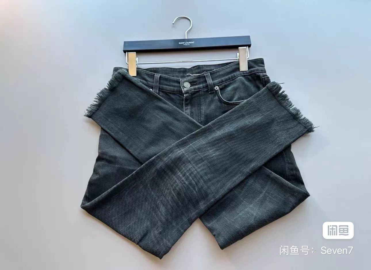 Saint Laurent Paris Saint Laurent 15SS Frayed Fringe Jeans Size US 30 / EU 46 - 3 Thumbnail