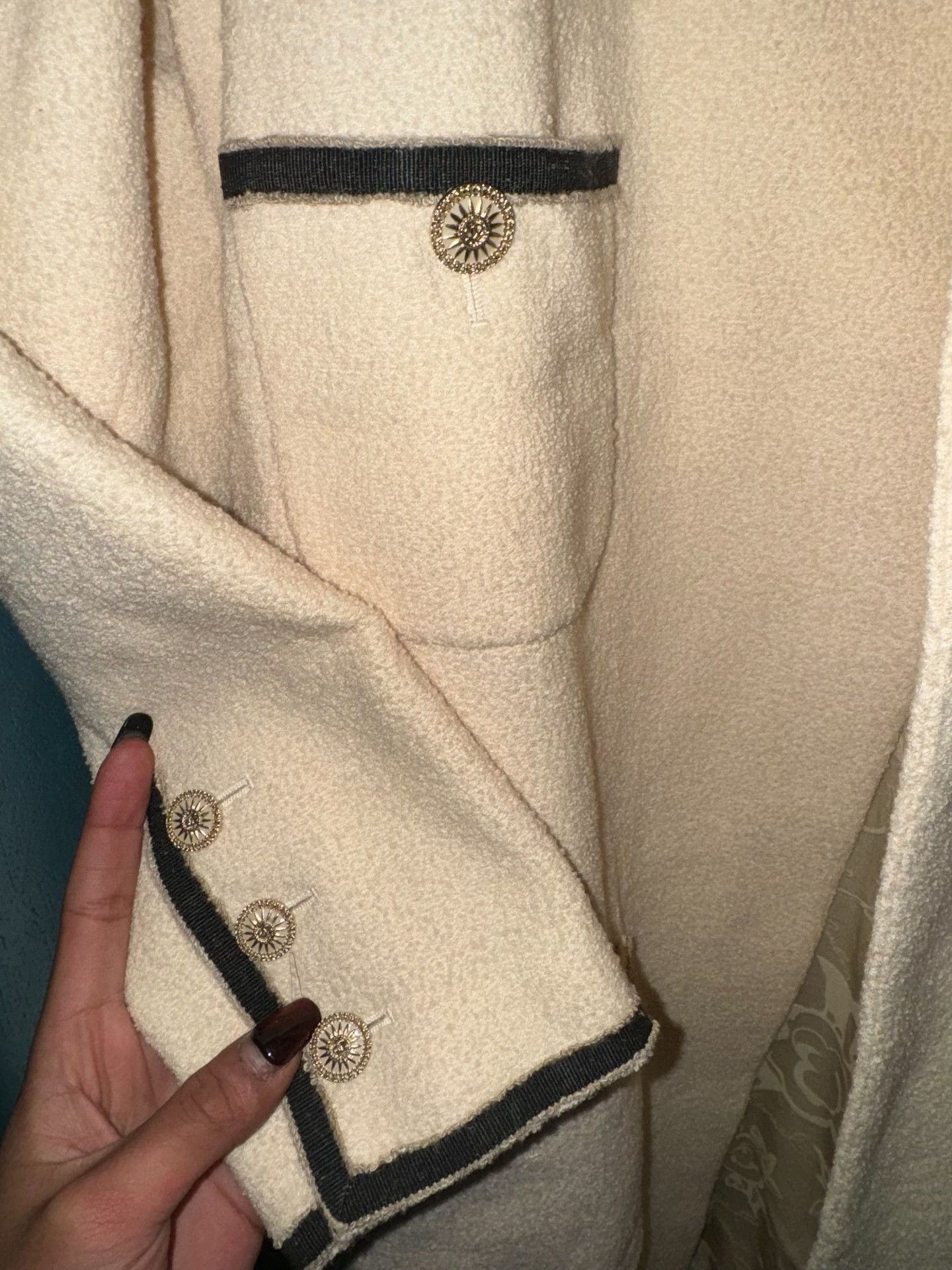 Chanel Chanel Resort Cream Stand Collar Long Trench Size M / US 6-8 / IT 42-44 - 7 Thumbnail