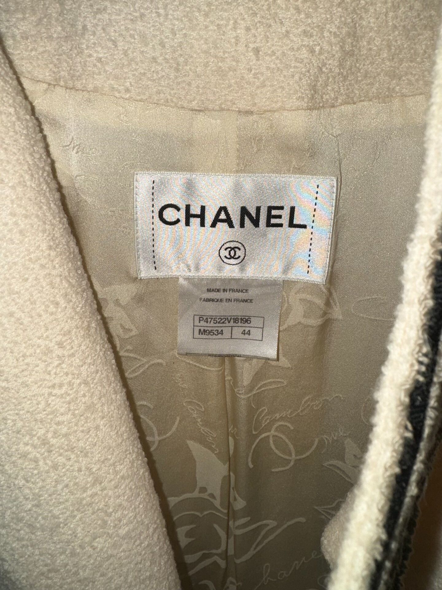 Chanel Chanel Resort Cream Stand Collar Long Trench Size M / US 6-8 / IT 42-44 - 5 Thumbnail