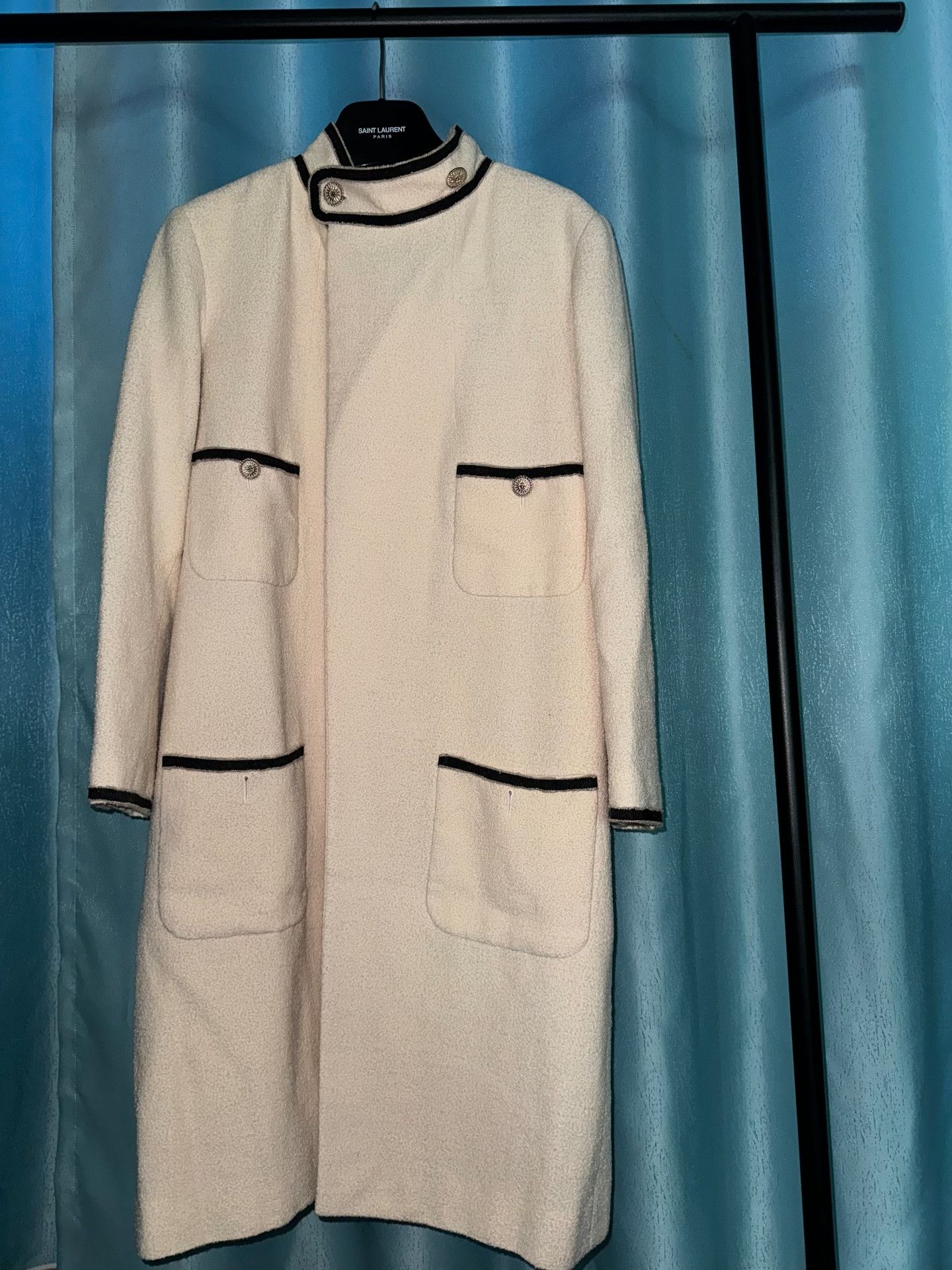 Chanel Chanel Resort Cream Stand Collar Long Trench Size M / US 6-8 / IT 42-44 - 2 Thumbnail