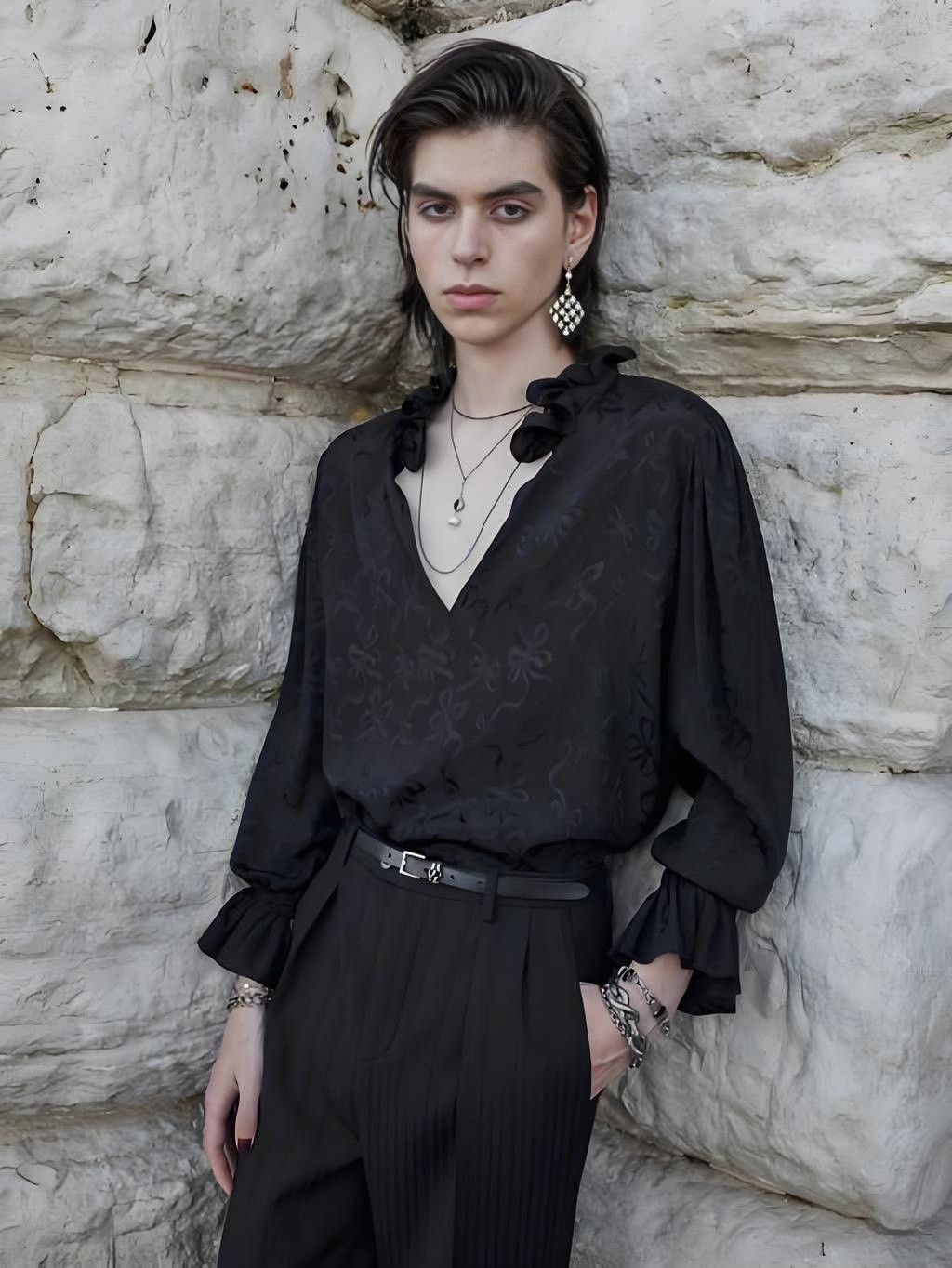 Saint Laurent Paris Saint Laurent SS22 Runway Floral Silk Shirt Size S / US 4 / IT 40 - 7 Thumbnail