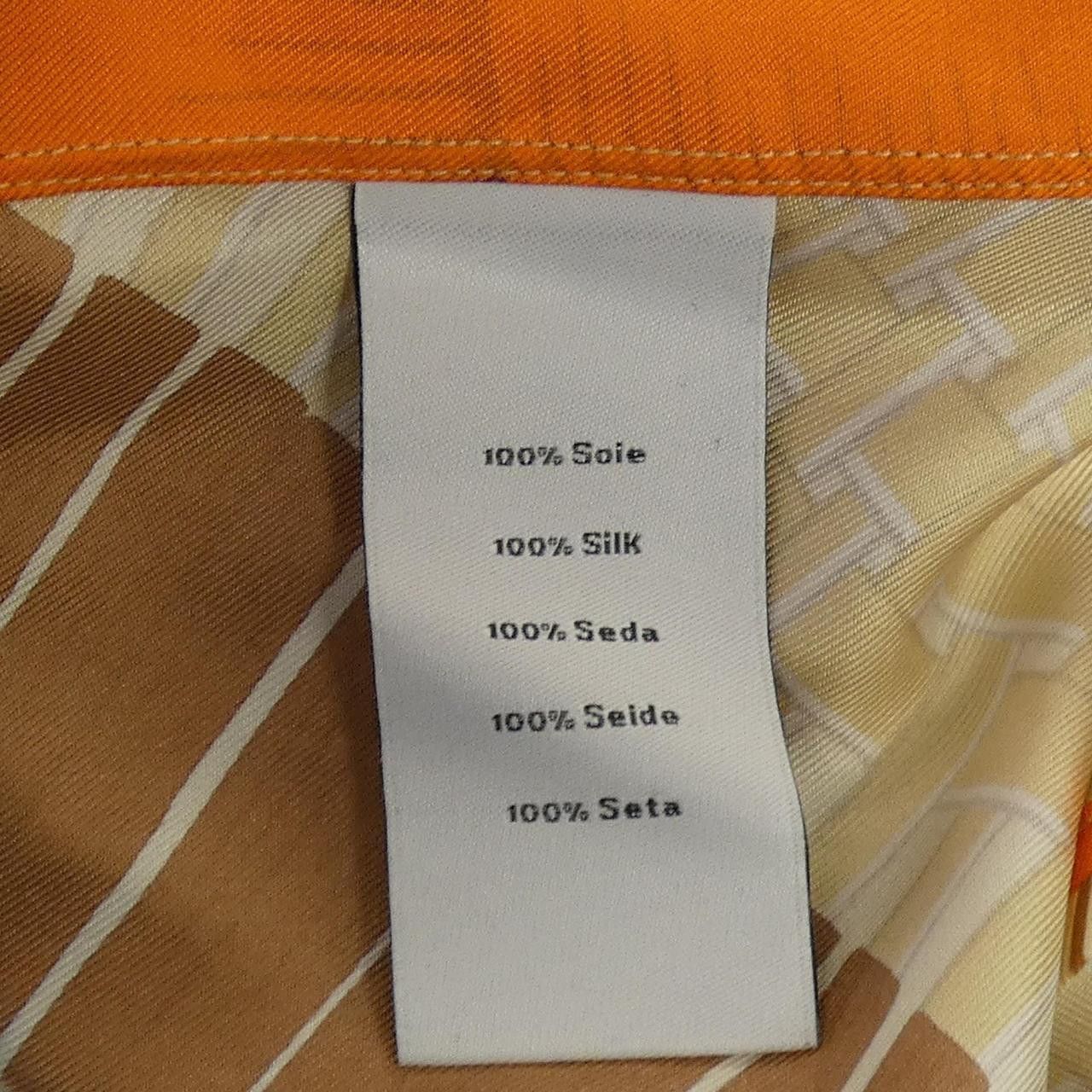 Hermes Hermes Hermes CHEMISE SUR MESURE Silk Shirt Textile Dress Shirt DUTY FREE for USA Size ONE SIZE - 3 Thumbnail