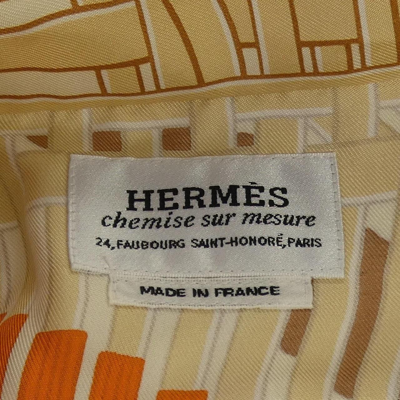 Hermes Hermes Hermes CHEMISE SUR MESURE Silk Shirt Textile Dress Shirt DUTY FREE for USA Size ONE SIZE - 4 Thumbnail
