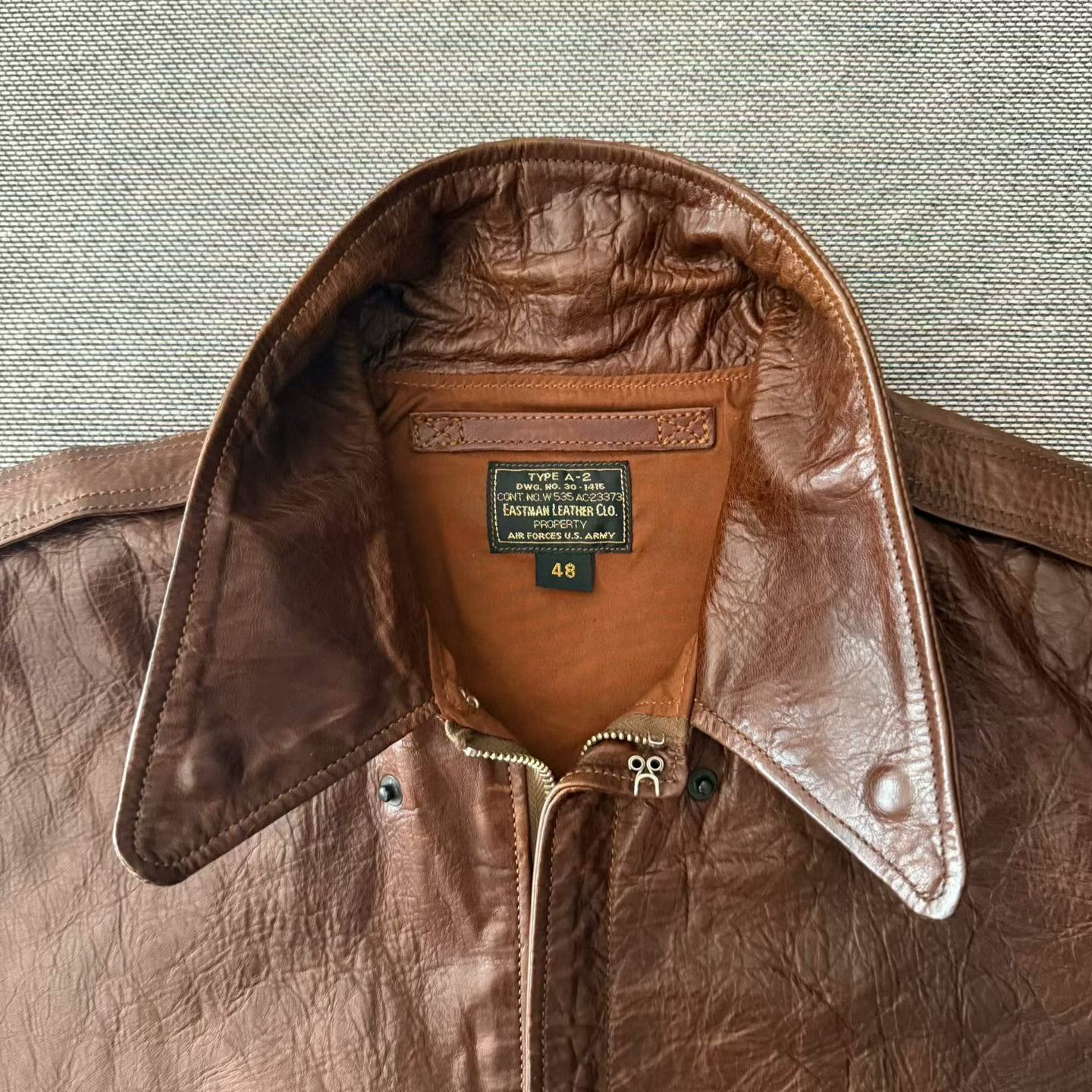 Eastman Leather Clothing Eastman Vegan Horsehide A2 Flight Jacket Size US M / EU 48-50 / 2 - 3 Thumbnail