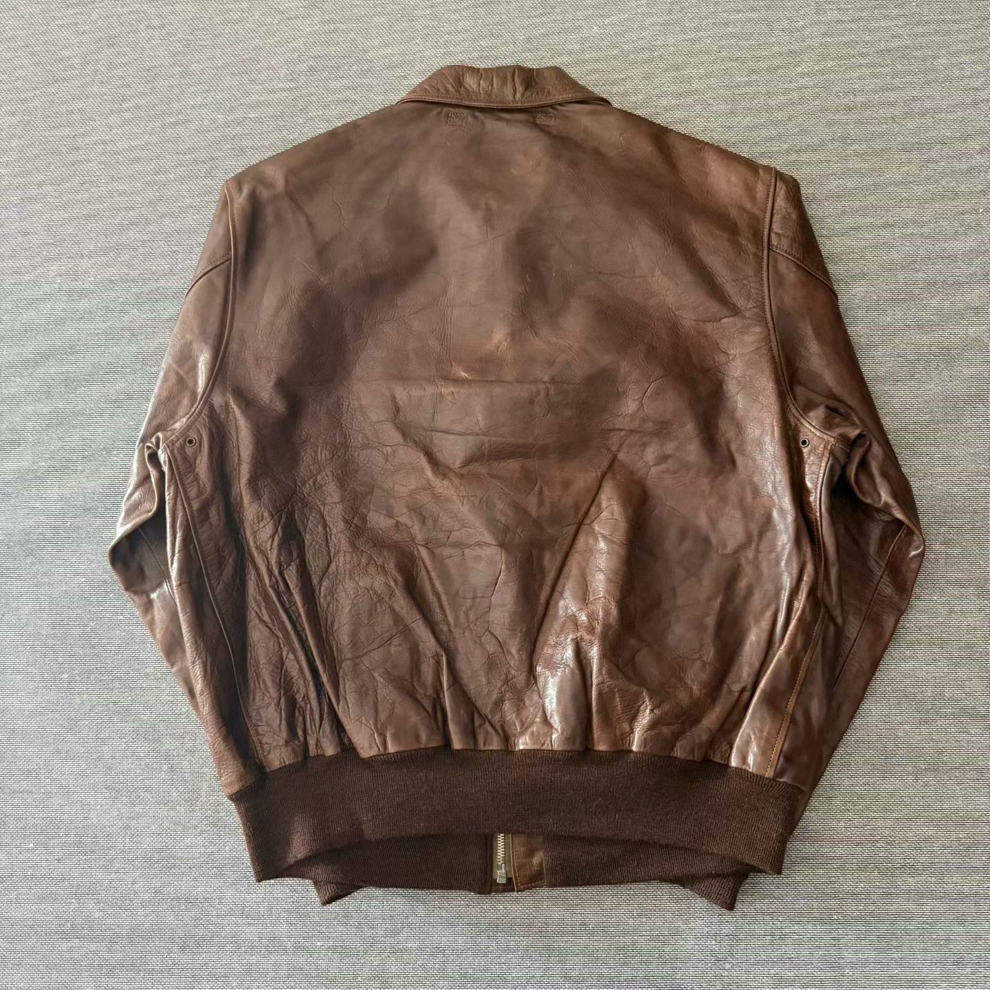 Eastman Leather Clothing Eastman Vegan Horsehide A2 Flight Jacket Size US M / EU 48-50 / 2 - 2 Thumbnail