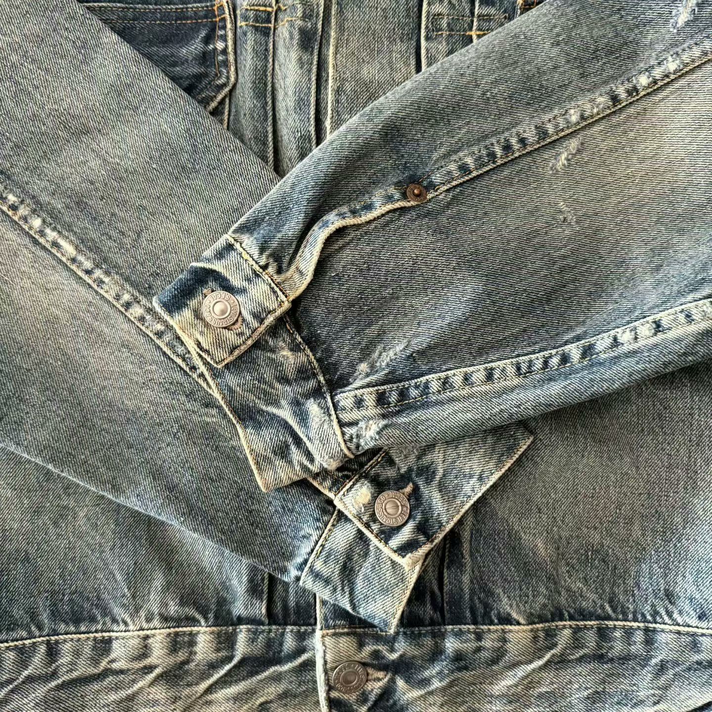 LVC Levi's LVC 507XX Washed Denim Jacket Size US M / EU 48-50 / 2 - 5 Thumbnail