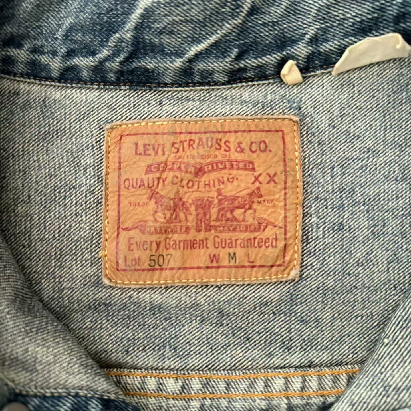 LVC Levi's LVC 507XX Washed Denim Jacket Size US M / EU 48-50 / 2 - 4 Thumbnail