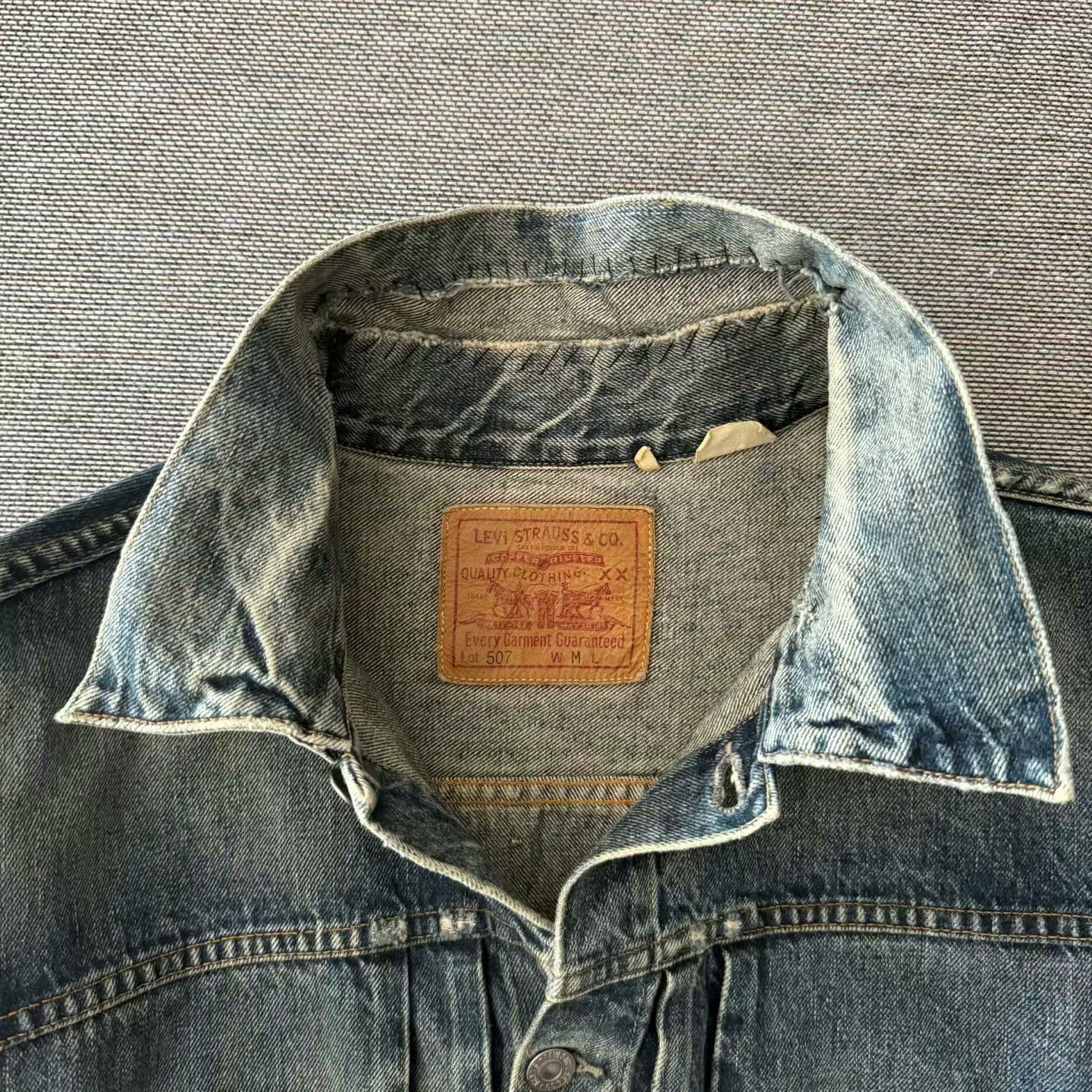 LVC Levi's LVC 507XX Washed Denim Jacket Size US M / EU 48-50 / 2 - 3 Thumbnail
