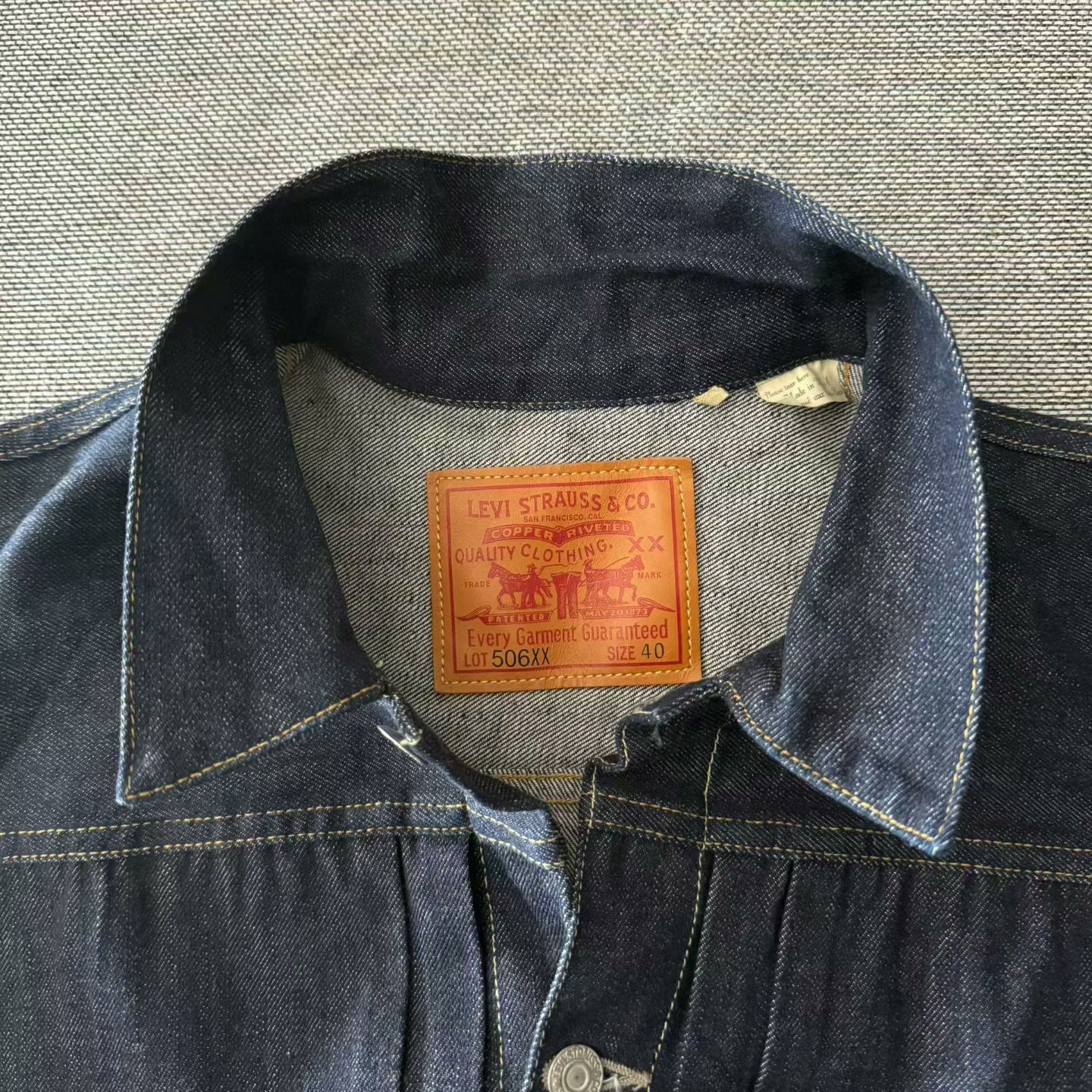 Levi's Vintage Clothing Levi's LVC 506XX USA Denim Jacket Size US XXS / EU 40 - 3 Thumbnail