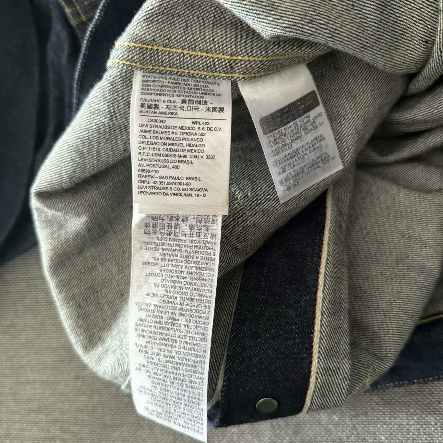 Levi's Vintage Clothing Levi's LVC 506XX USA Denim Jacket Size US XXS / EU 40 - 9 Thumbnail