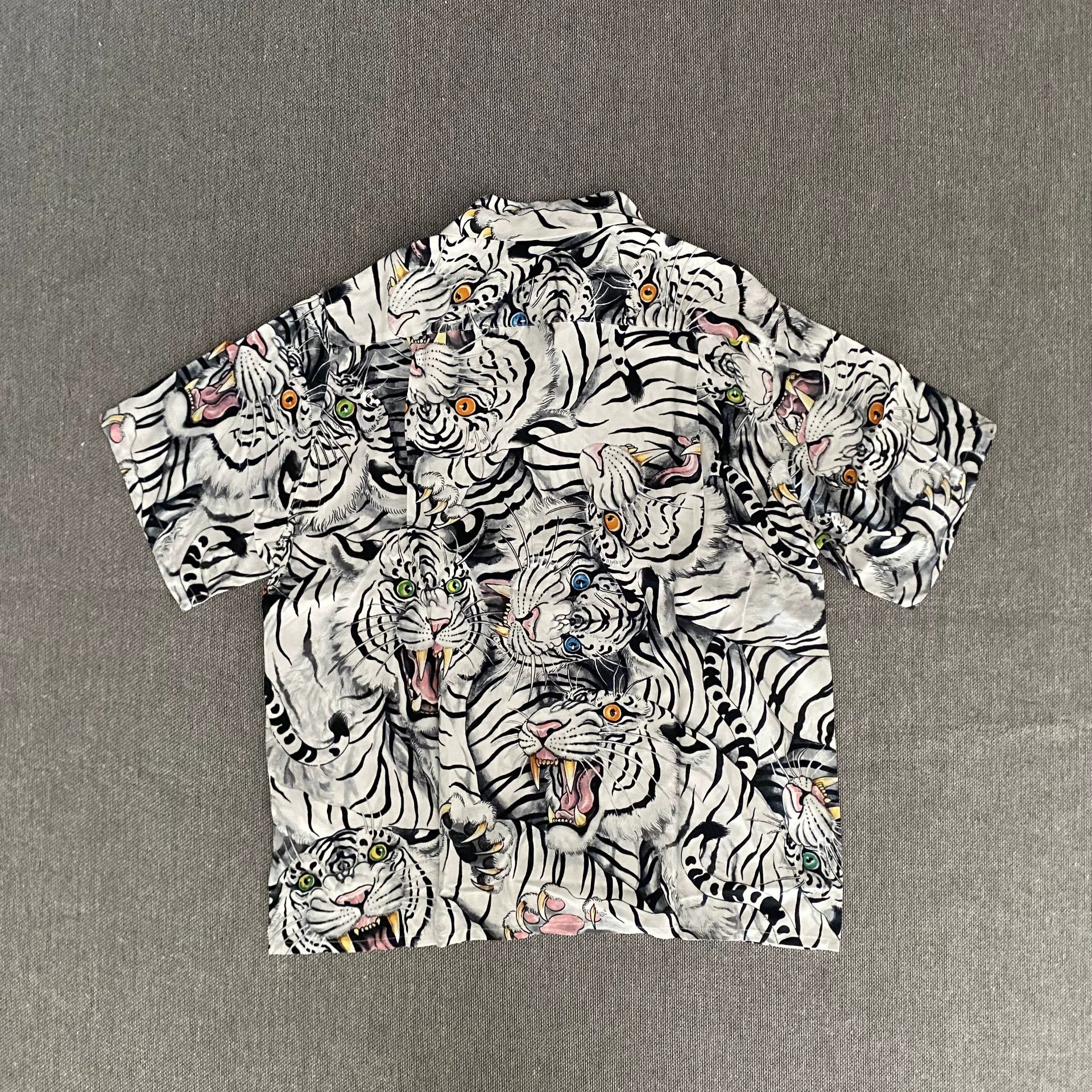 Wacko Maria Wacko Maria White Tiger Hawaiian Shirt Size US L / EU 52-54 / 3 - 2 Thumbnail