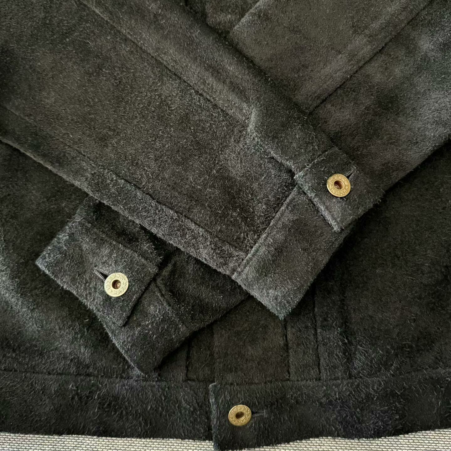 Y'2 Leather Y'2 Leather Black Suede Cowhide Jacket Size US XXS / EU 40 - 6 Thumbnail