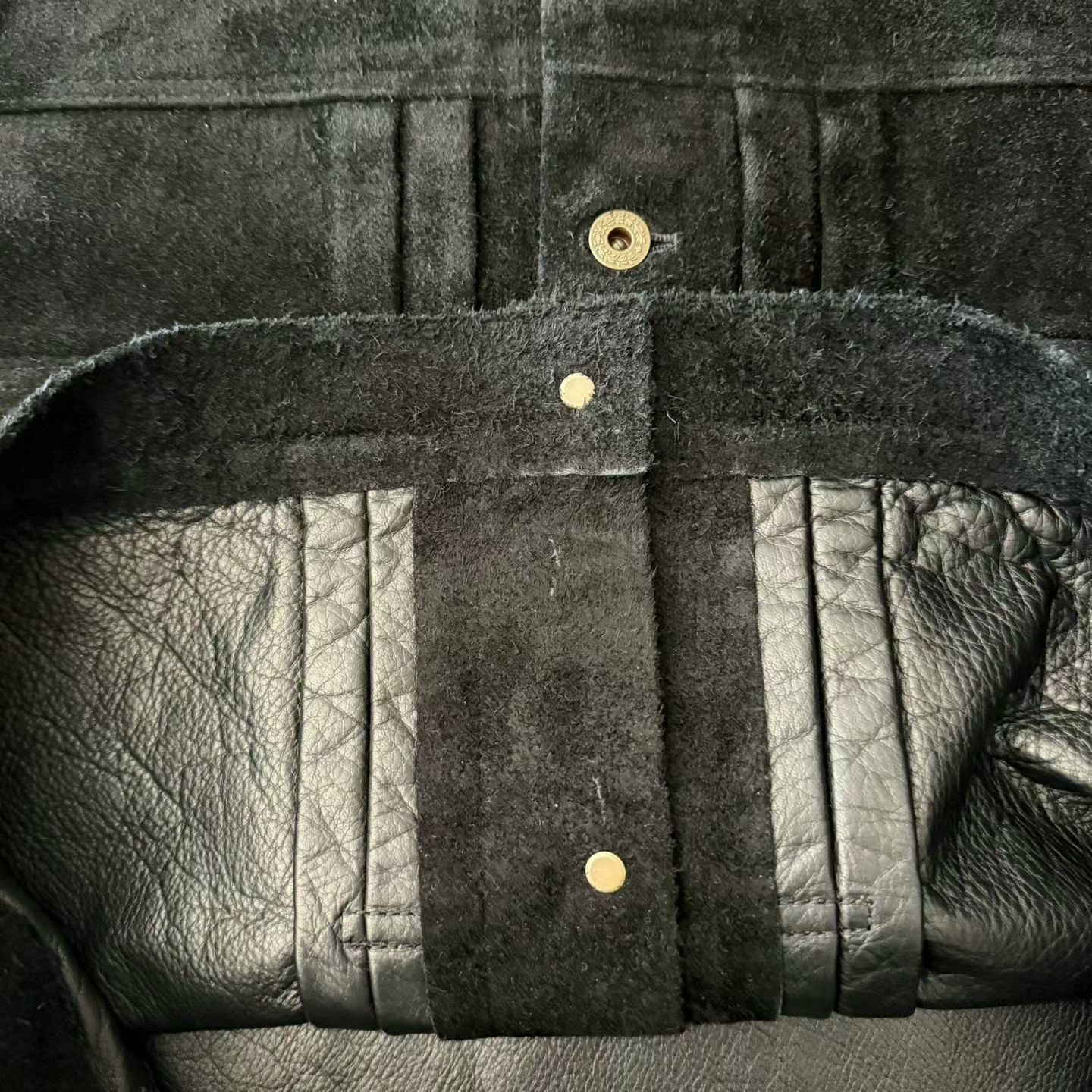 Y'2 Leather Y'2 Leather Black Suede Cowhide Jacket Size US XXS / EU 40 - 7 Thumbnail