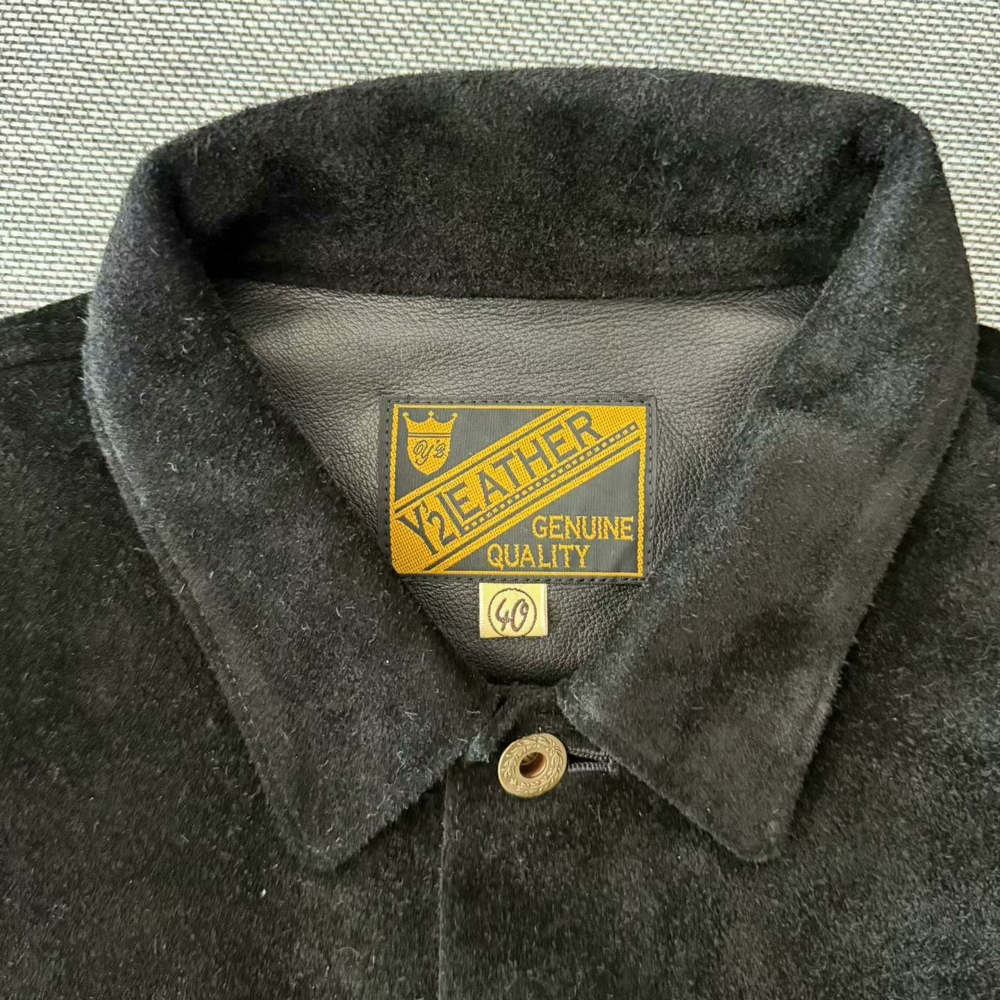 Y'2 Leather Y'2 Leather Black Suede Cowhide Jacket Size US XXS / EU 40 - 3 Thumbnail