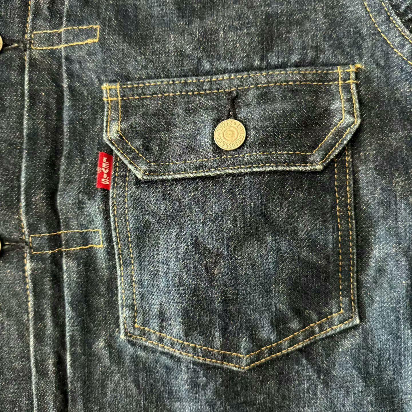 Levi's Vintage Clothing Levi's LVC 7701SXX Japan Denim Jacket Size US XXS / EU 40 - 4 Thumbnail