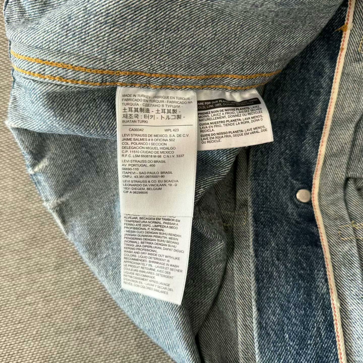 Levi's Vintage Clothing Levi's LVC 507XX Turkish Washed Denim Jacket Size US L / EU 52-54 / 3 - 8 Thumbnail