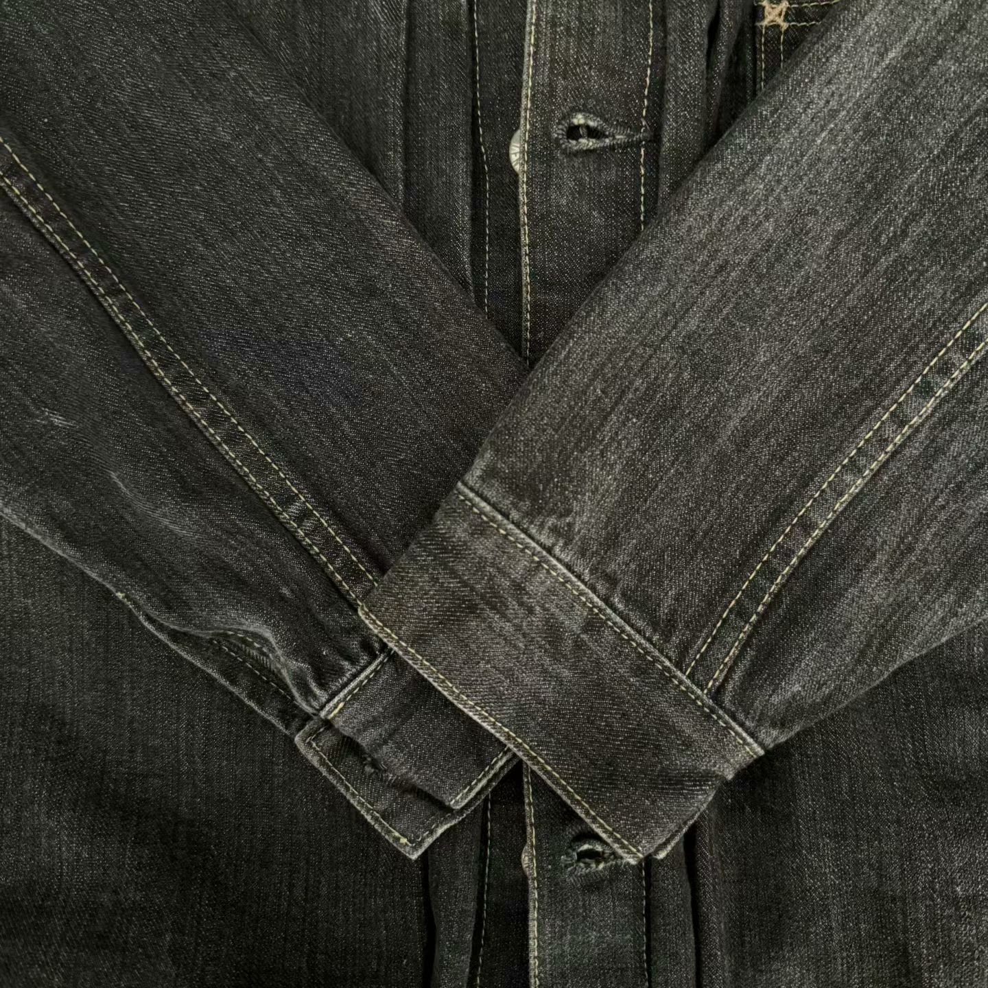 Tenderloin Tenderloin K-7 Black Washed Denim Jacket Size US L / EU 52-54 / 3 - 4 Thumbnail
