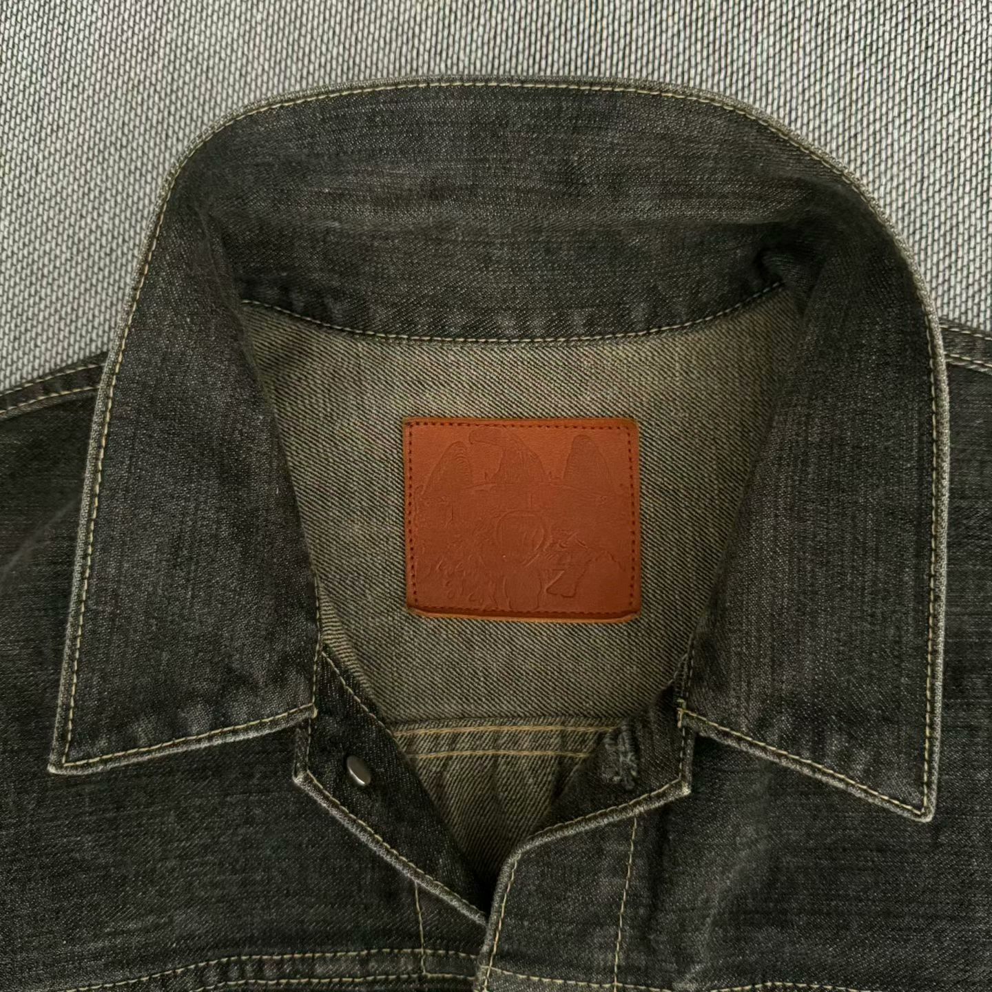 Tenderloin Tenderloin K-7 Black Washed Denim Jacket Size US L / EU 52-54 / 3 - 3 Thumbnail
