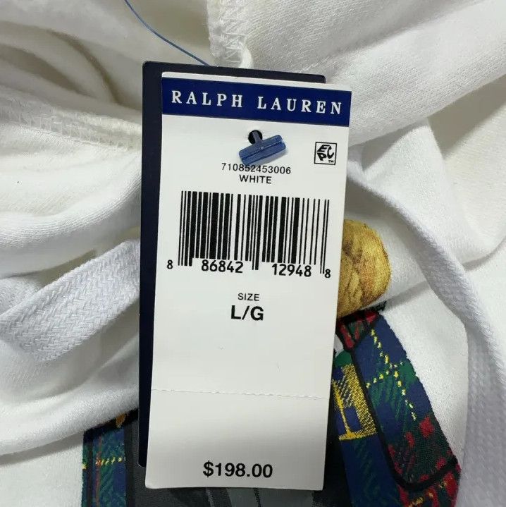 Polo Ralph Lauren Polo Ralph Lauren Bear Print Hooded Sweatshirt Size US L / EU 52-54 / 3 - 6 Thumbnail