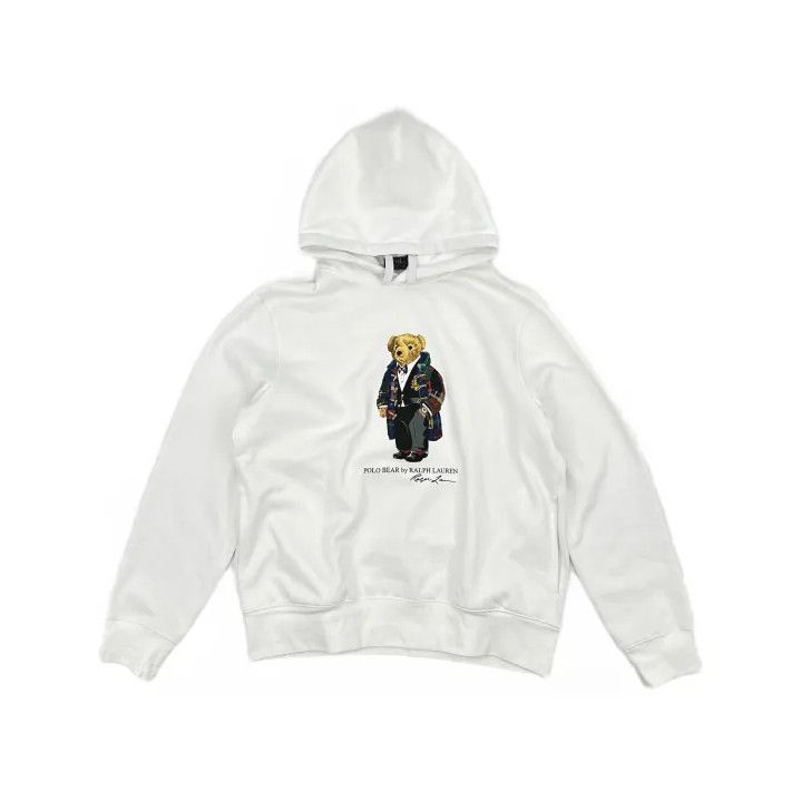 Polo Ralph Lauren Polo Ralph Lauren Bear Print Hooded Sweatshirt Size US L / EU 52-54 / 3 - 2 Thumbnail