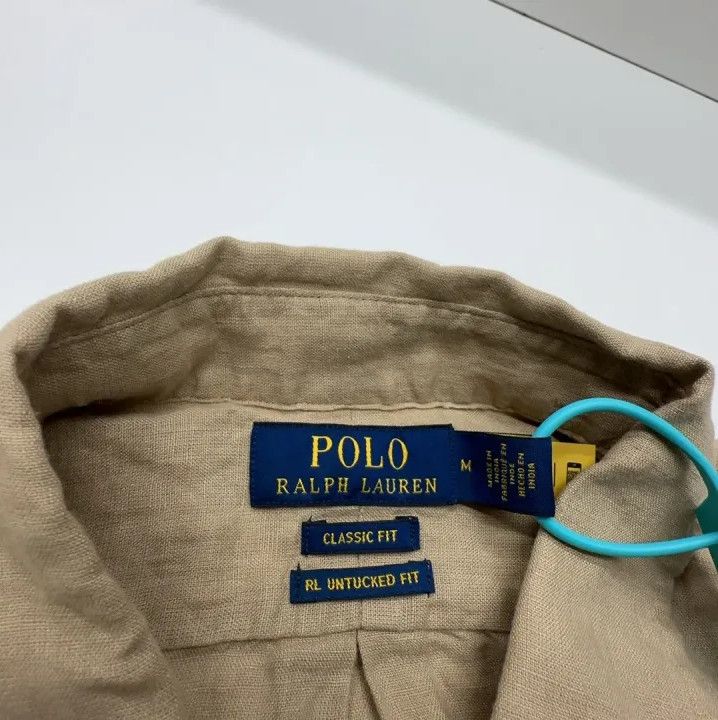 Polo Ralph Lauren Polo Ralph Lauren Men's Linen Collared Long-Sleeve Shirt Size US M / EU 48-50 / 2 - 2 Thumbnail