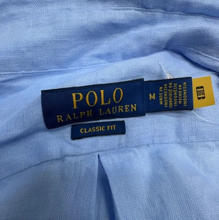 Polo Ralph Lauren Polo Ralph Lauren Men's Blue Logo Button Shirt Size US M / EU 48-50 / 2 - 2 Thumbnail