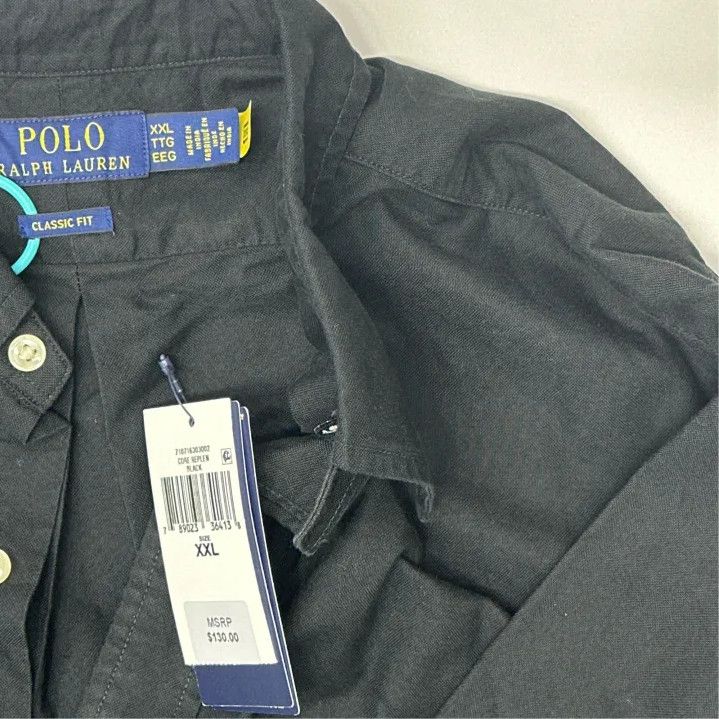 Polo Ralph Lauren Polo Ralph Lauren Classic Logo Embroidered Oxford Long Sleeve Shirt Size US XXL / EU 58 / 5 - 2 Thumbnail