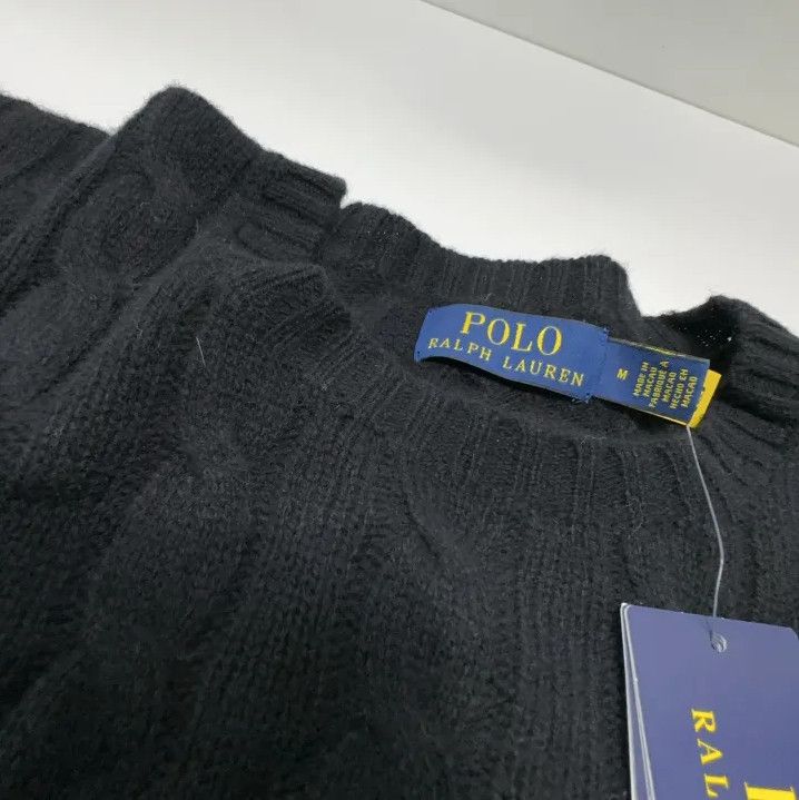 Polo Ralph Lauren Polo Ralph Lauren Men's Cable Knit Logo Wool Sweater Size US M / EU 48-50 / 2 - 7 Thumbnail