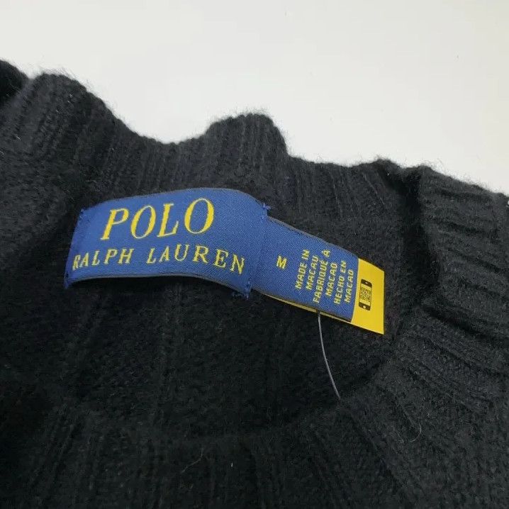 Polo Ralph Lauren Polo Ralph Lauren Men's Cable Knit Logo Wool Sweater Size US M / EU 48-50 / 2 - 5 Thumbnail