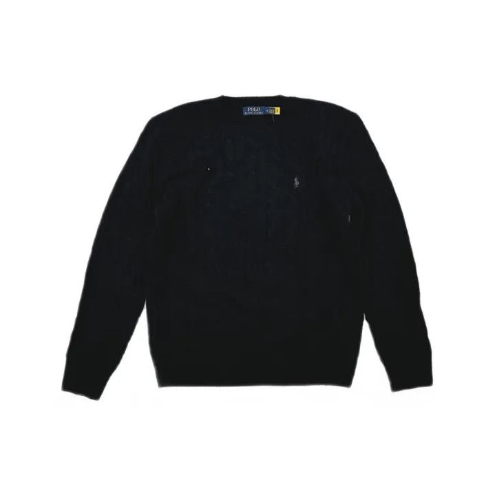 Polo Ralph Lauren Polo Ralph Lauren Men's Cable Knit Logo Wool Sweater Size US M / EU 48-50 / 2 - 2 Thumbnail