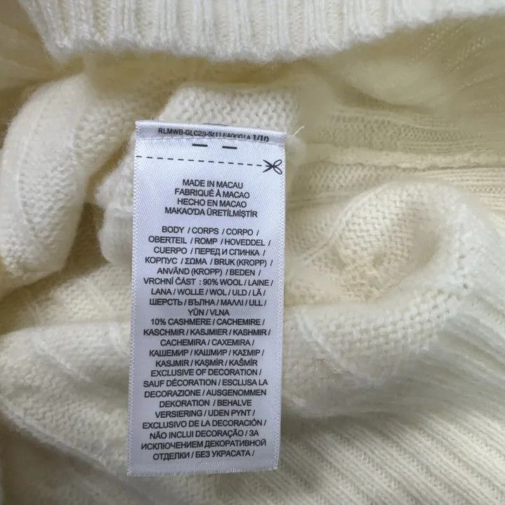Polo Ralph Lauren Polo Ralph Lauren Solid Logo Cable-Knit Sweater Size US XS / EU 42 / 0 - 4 Thumbnail