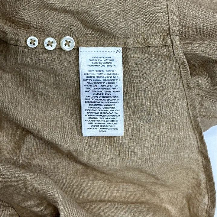 Polo Ralph Lauren Polo Ralph Lauren SS23 Men's Linen Long-Sleeve Shirt Size US L / EU 52-54 / 3 - 3 Thumbnail
