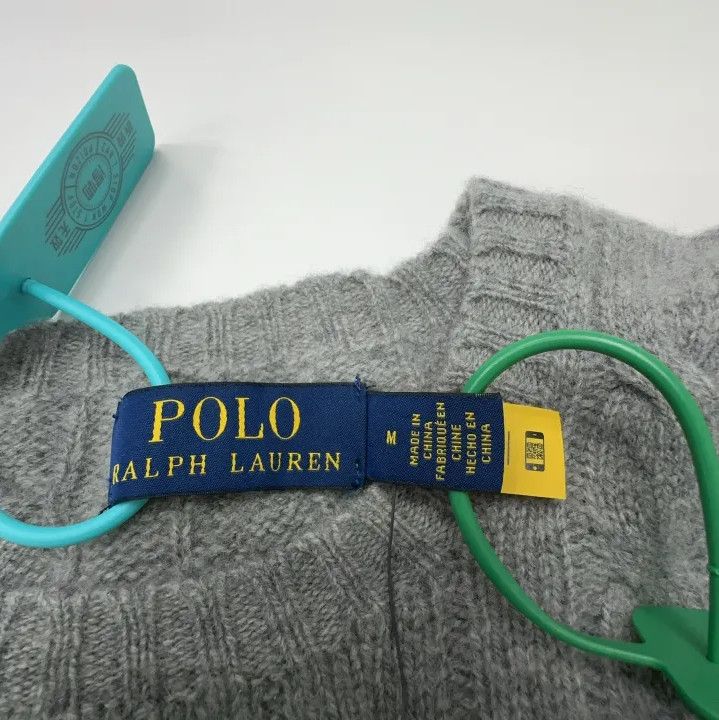 Polo Ralph Lauren Polo Ralph Lauren Men's Cable-Knit Logo Cashmere Sweater Size US M / EU 48-50 / 2 - 2 Thumbnail