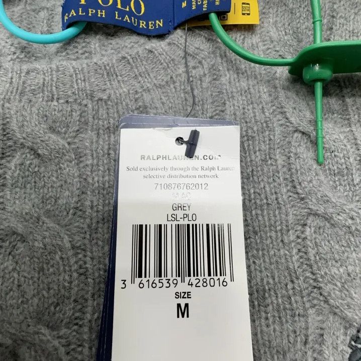 Polo Ralph Lauren Polo Ralph Lauren Men's Cable-Knit Logo Cashmere Sweater Size US M / EU 48-50 / 2 - 3 Thumbnail