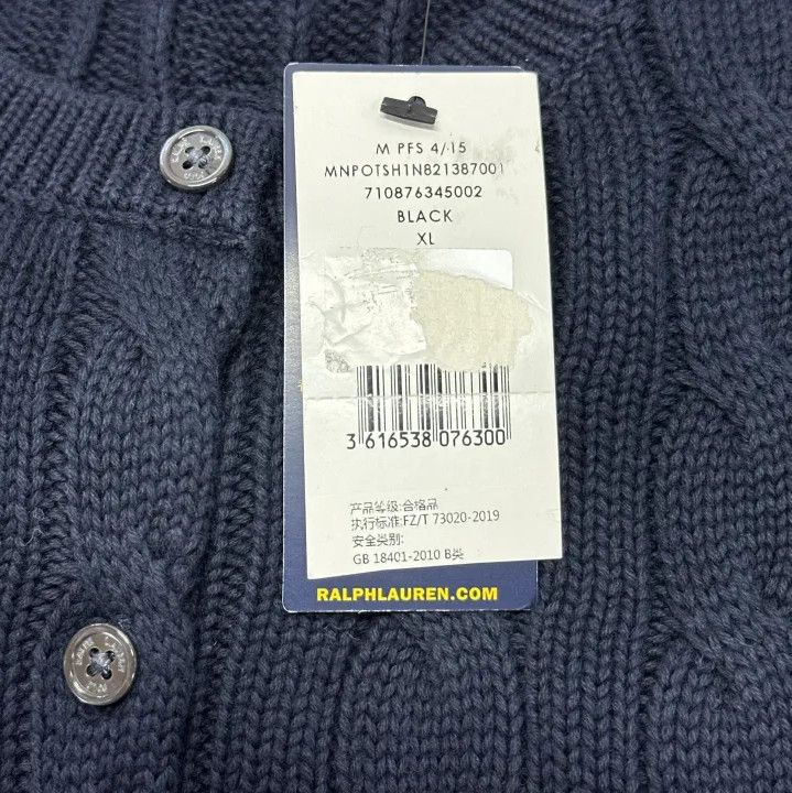 Polo Ralph Lauren Polo Ralph Lauren Solid Logo Embroidered Knit Cardigan Size US XL / EU 56 / 4 - 5 Thumbnail