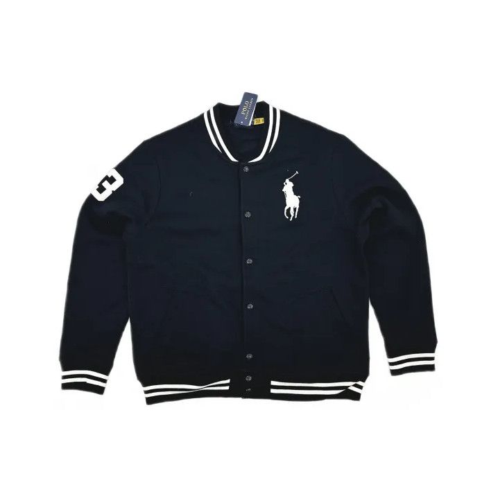 Polo Ralph Lauren Polo Ralph Lauren Striped Logo Baseball Collar Jacket Size US XL / EU 56 / 4 - 2 Thumbnail